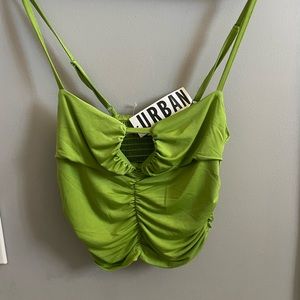 urban outfitters green top size small never worn